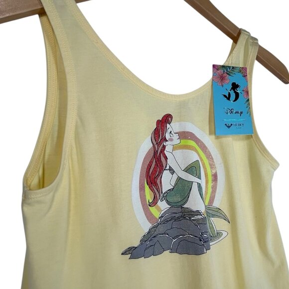 ROXY DISNEY The Little Mermaid Ariel Tank Tops Sz M Bundle Red Yellow Graphics - Picture 12 of 16